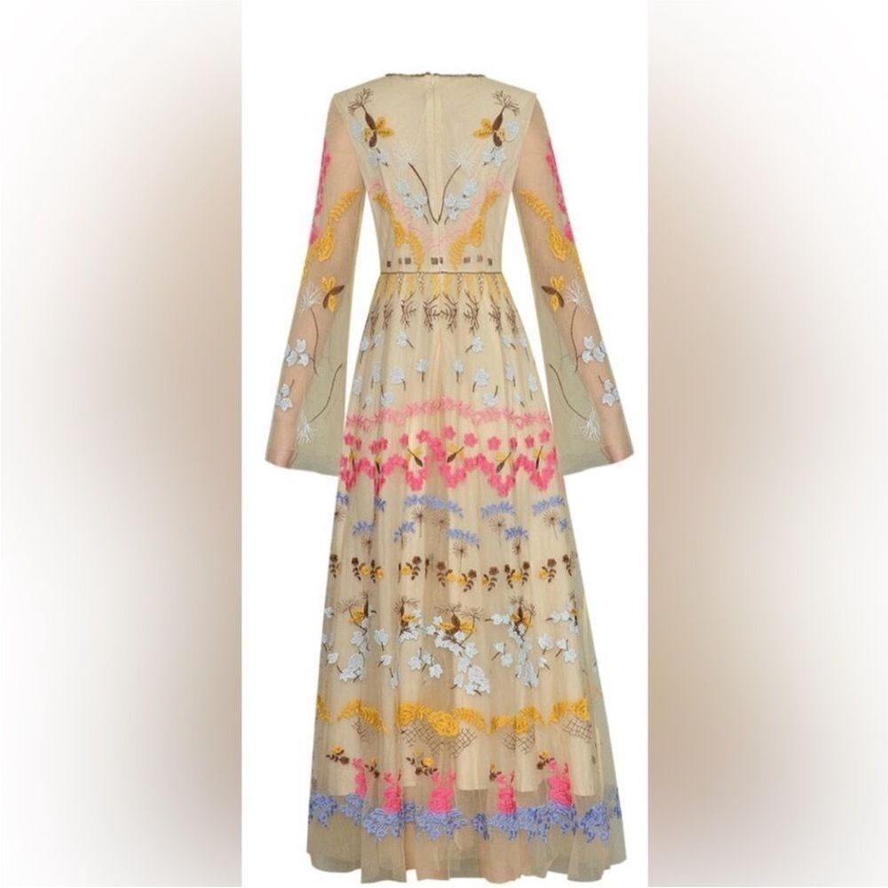 Floral Embroidered Maxi Dress - Picture 2 of 15